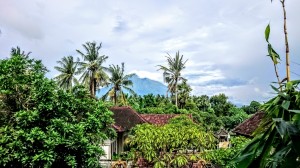 Mt Agung from our hotel room