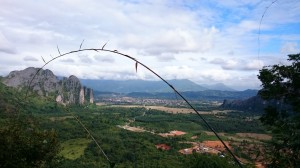 Vang Vieng from Phangern Mountain 